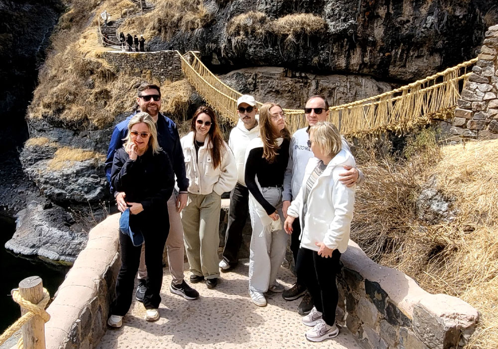 Inca Bridge Qeswachaka And The Turquoise Waters Of Muñapata